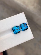 Royal London Blue Topaz – 6.75 Ct Eye-Clean Brazilian Gem | 8×8 mm Cushion Beauty