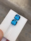 Royal London Blue Topaz – 6.75 Ct Eye-Clean Brazilian Gem | 8×8 mm Cushion Beauty