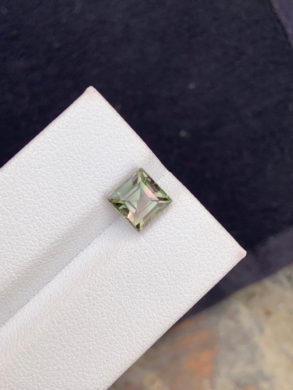 Natural Afghan Tourmaline – 1.75 Ct Eye-Clean Gem | 6×6 mm | Untreated Fine Tourmaline