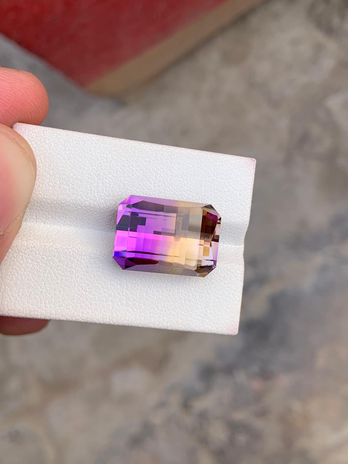 Natural Bolivian Ametrine – 15.95 Ct Loupe Clean Gem | Untreated Ametrine for Fine Jewelry