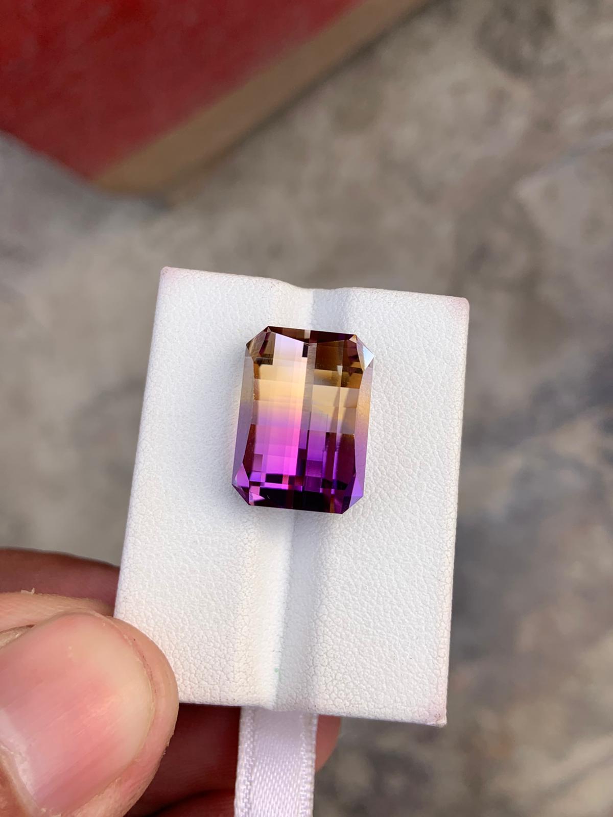 Natural Bolivian Ametrine – 15.95 Ct Loupe Clean Gem | Untreated Ametrine for Fine Jewelry