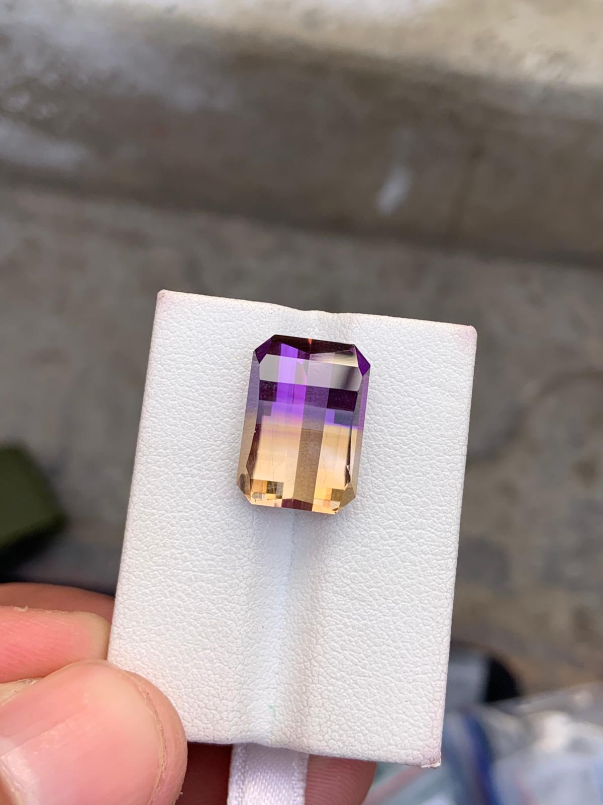 Natural Bolivian Ametrine – 11.40 Ct Eye-Clean Gem | Untreated Ametrine for Fine Jewelry