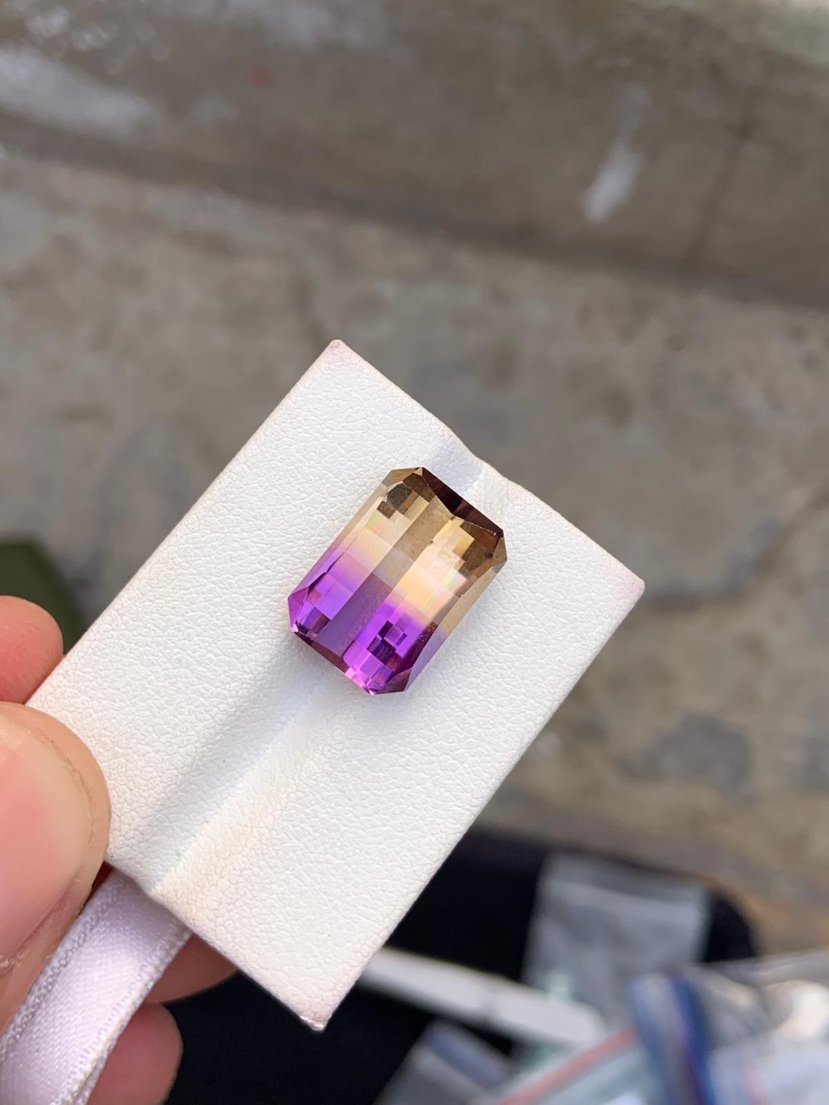 Natural Bolivian Ametrine – 11.40 Ct Eye-Clean Gem | Untreated Ametrine for Fine Jewelry