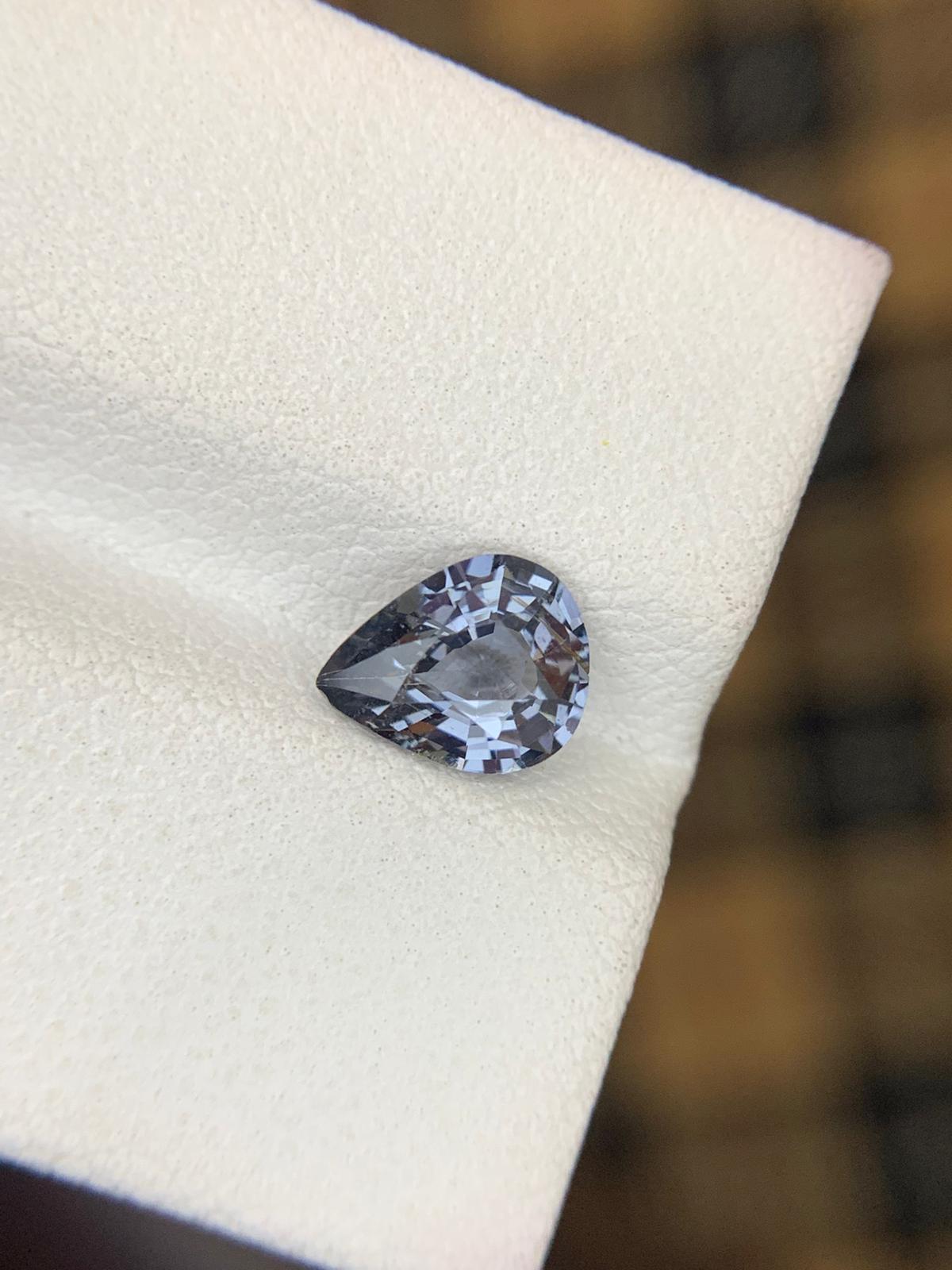 Natural Burmese Grey Spinel – 1.30 Ct Eye-Clean Gem | Untreated Fine Spinel