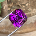 Natural Purple Amethyst 27.57 Ct Cushion Cut Loose Gemstone | Loupe Clean Brazilian Amethyst | Untreated Fine Jewelry Gem