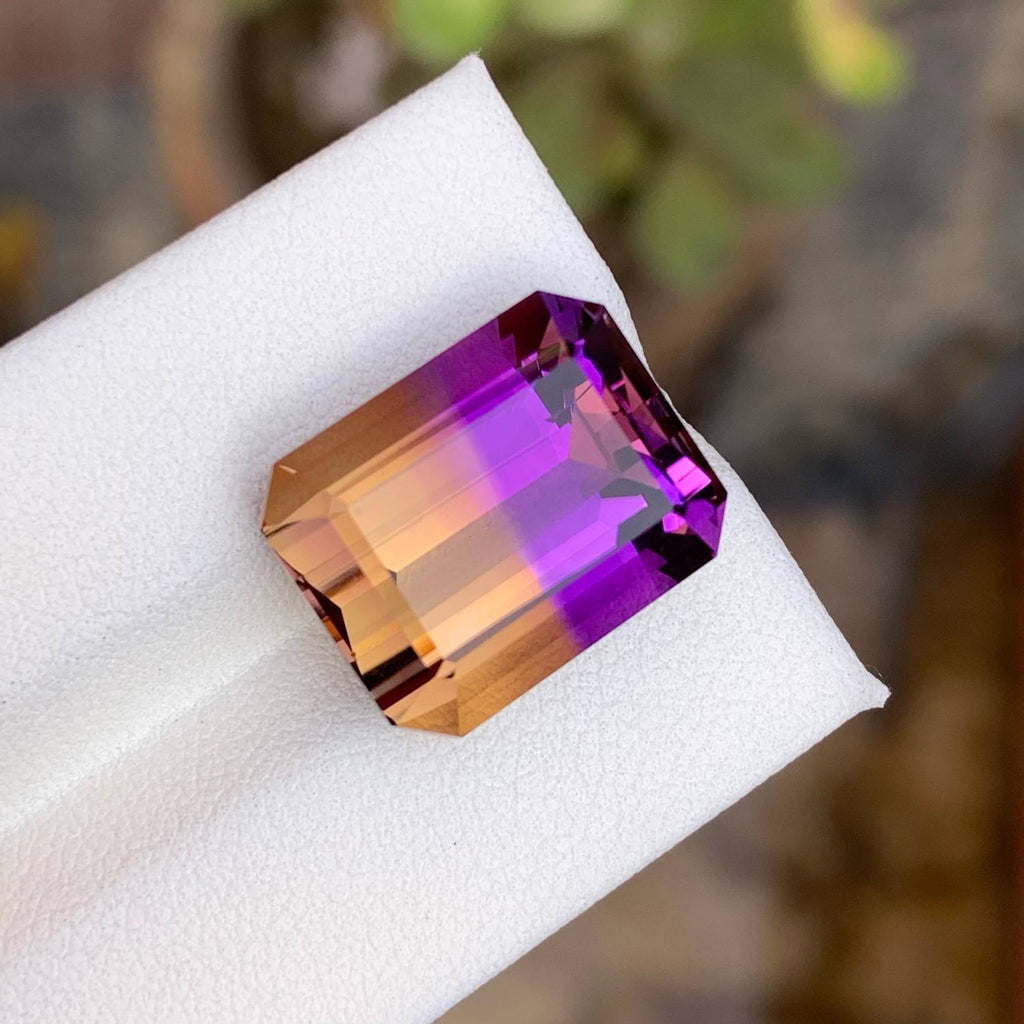 Natural Ametrine 15.90 Ct Loose Gemstone | Bolivia Ametrine | Loupe Clean Untreated Quartz | Bi-Color Gem for Fine Jewelry