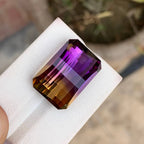 Natural Ametrine 25.83 Ct Loose Gemstone | Eye Clean Bolivian Ametrine | Untreated Bi-Color Quartz Fine Jewelry Stone