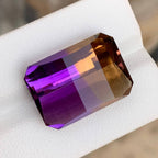 Natural Ametrine 25.83 Ct Loose Gemstone | Eye Clean Bolivian Ametrine | Untreated Bi-Color Quartz Fine Jewelry Stone
