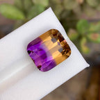 Natural Ametrine 20.38 Ct Loose Gemstone | Bolivia Ametrine | Loupe Clean Untreated Quartz | Bi-Color Gem for Fine Jewelry