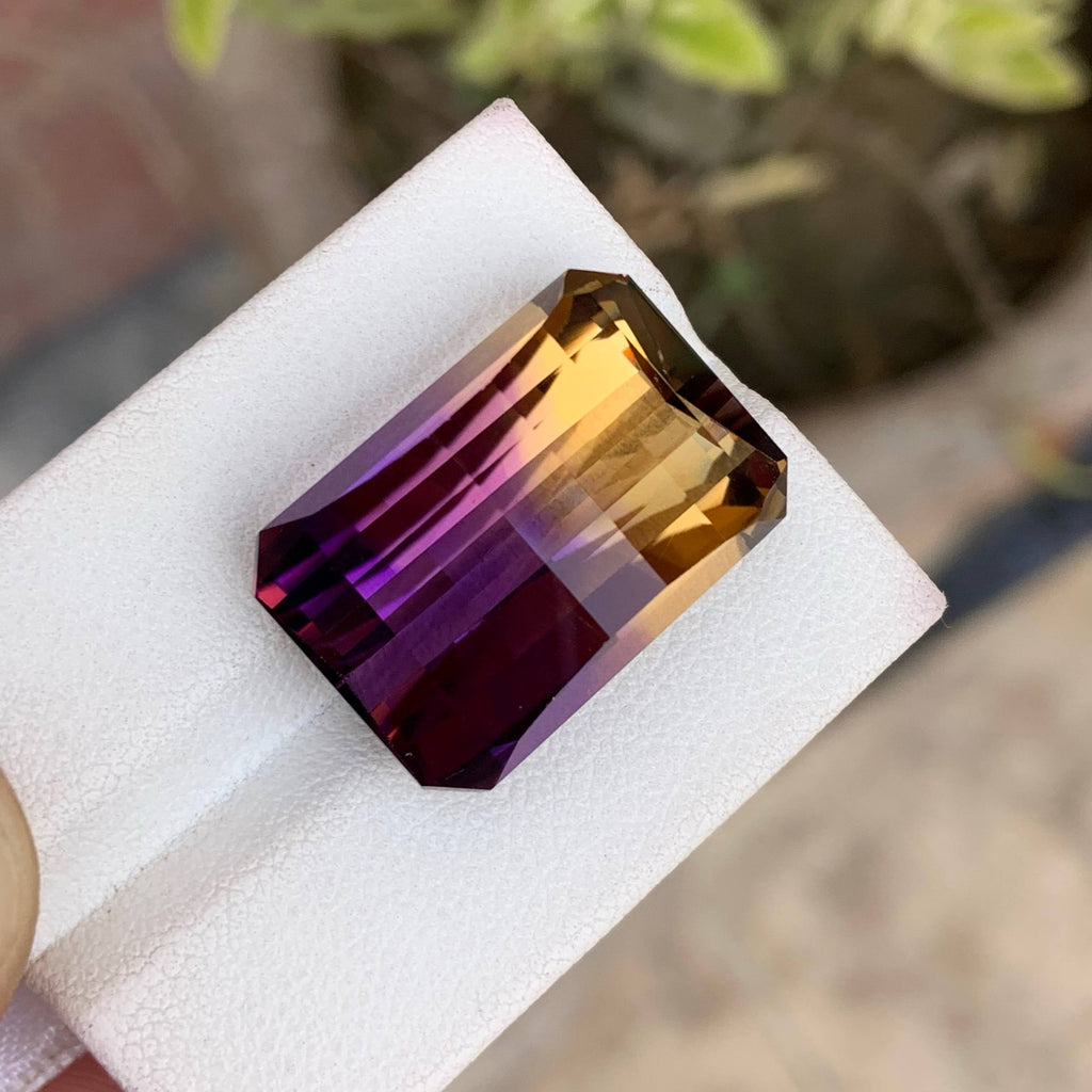 Natural Ametrine 25.83 Ct Loose Gemstone | Eye Clean Bolivian Ametrine | Untreated Bi-Color Quartz Fine Jewelry Stone