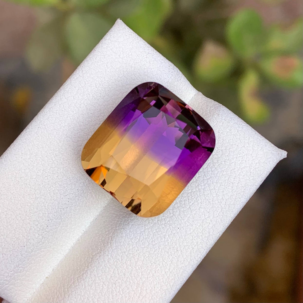 Natural Ametrine 20.38 Ct Loose Gemstone | Bolivia Ametrine | Loupe Clean Untreated Quartz | Bi-Color Gem for Fine Jewelry