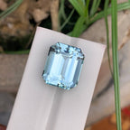 Natural Aquamarine 23.59 Ct Eye Clean Loose Gemstone | Pakistan Aquamarine | Untreated Fine Jewelry Collector Gem