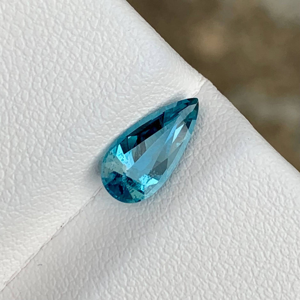 Natural Aquamarine 1.02 Ct Pear Cut Loose Gemstone | VS Nigeria Aquamarine | Untreated Faceted March Birthstone Gem