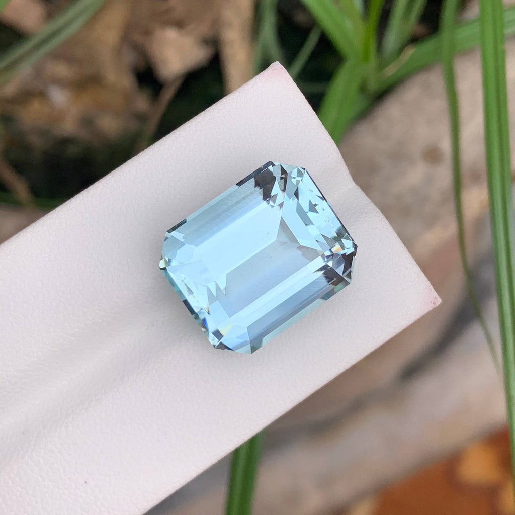 Natural Aquamarine 23.59 Ct Eye Clean Loose Gemstone | Pakistan Aquamarine | Untreated Fine Jewelry Collector Gem