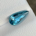 Natural Aquamarine 1.02 Ct Pear Cut Loose Gemstone | VS Nigeria Aquamarine | Untreated Faceted March Birthstone Gem