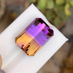 Natural Ametrine 27.46 Ct Loose Gemstone | Bolivia Ametrine | Loupe Clean Untreated Quartz | Large Bi-Color Jewelry Stone