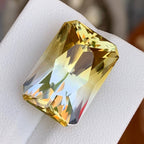 Natural Bi Colour Citrine 19.42 Ct Loose Gemstone | Brazil Citrine |  Loupe Clean | Untreated Quartz Crystal for Jewelry