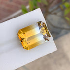 Natural Bi Colour Citrine 21.85 Ct Loose Gemstone | Brazil Citrine |   Loupe Clean | Untreated Quartz Crystal for Jewelry