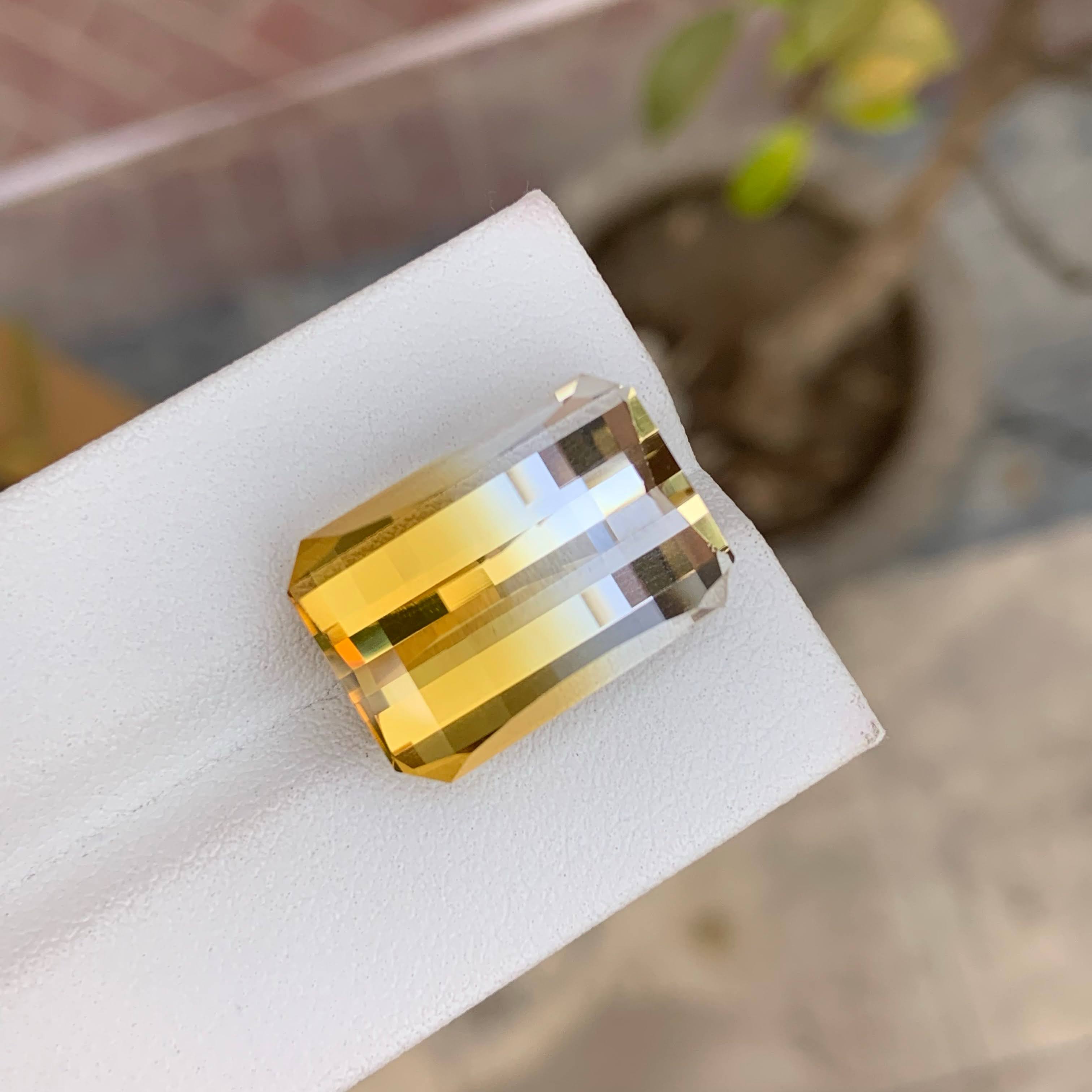 Natural Citrine 18.60 Ct Loose Gemstone | Brazil Citrine | Loupe Clean Untreated Quartz | Golden Yellow Jewelry Making Stone