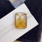 Natural Bi Colour Citrine 21.85 Ct Loose Gemstone | Brazil Citrine |   Loupe Clean | Untreated Quartz Crystal for Jewelry