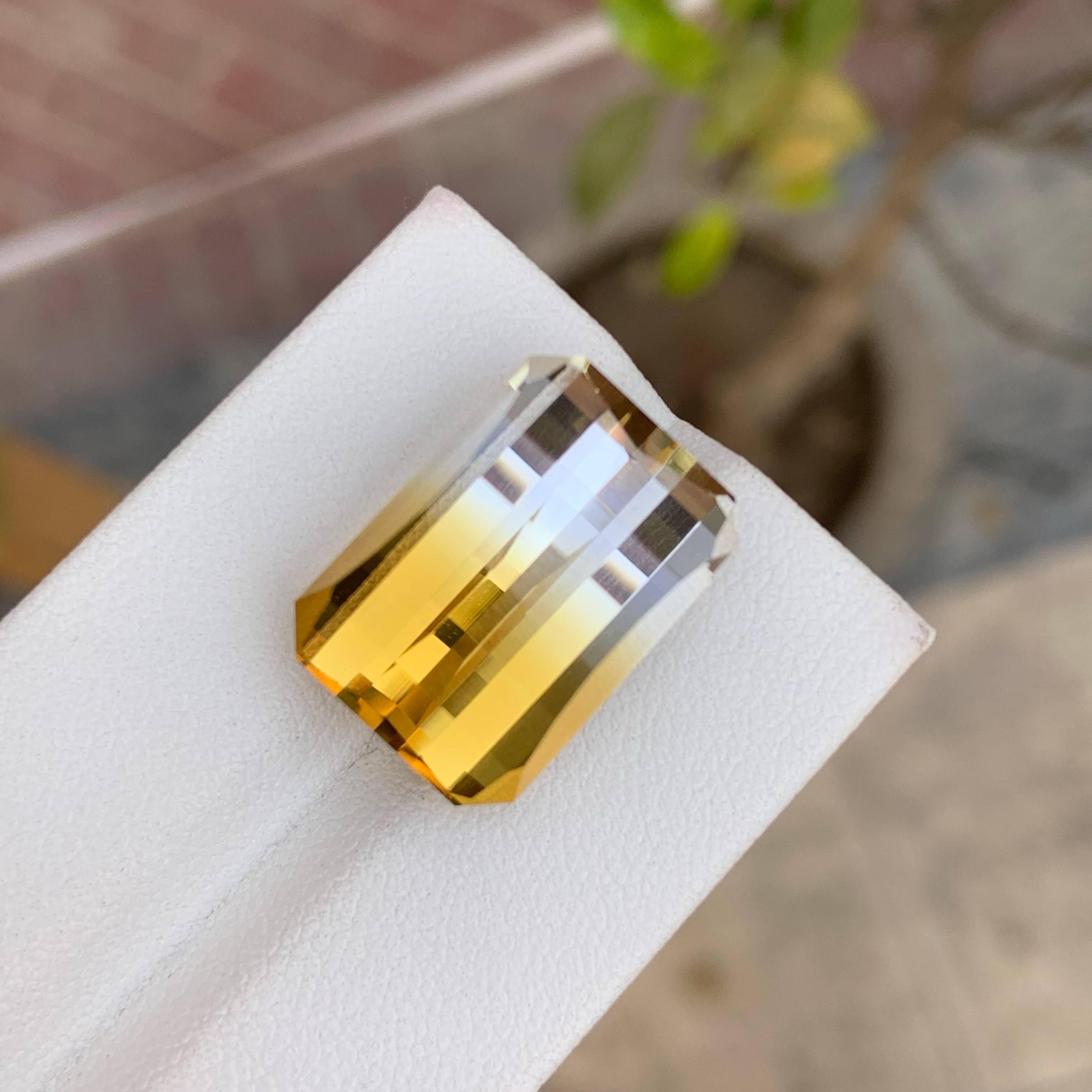 Natural Citrine 18.60 Ct Loose Gemstone | Brazil Citrine | Loupe Clean Untreated Quartz | Golden Yellow Jewelry Making Stone