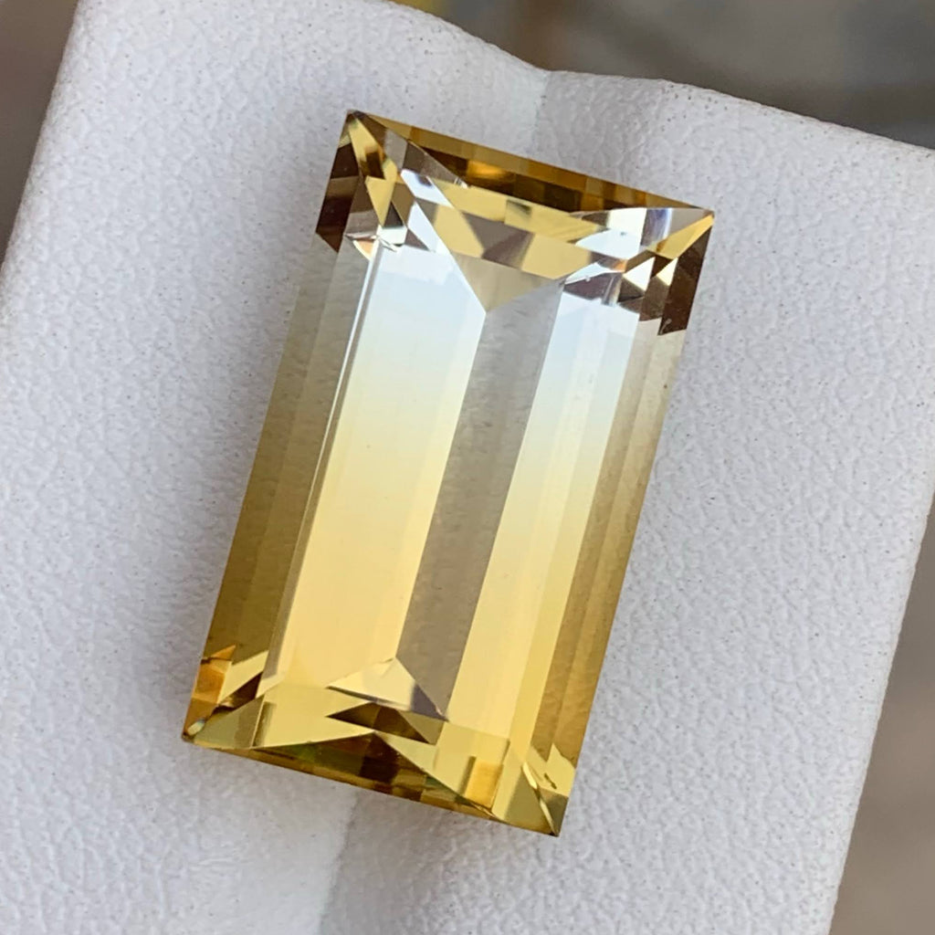Natural Citrine 18.52 Ct Loose Gemstone | Brazil Citrine | Loupe Clean Untreated Quartz | Golden Yellow Gem for Jewelry Making