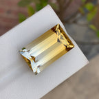 Natural Citrine 18.52 Ct Loose Gemstone | Brazil Citrine | Loupe Clean Untreated Quartz | Golden Yellow Gem for Jewelry Making
