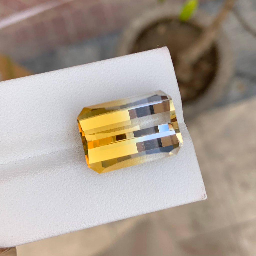 Natural Citrine 18.60 Ct Loose Gemstone | Brazil Citrine | Loupe Clean Untreated Quartz | Golden Yellow Jewelry Making Stone