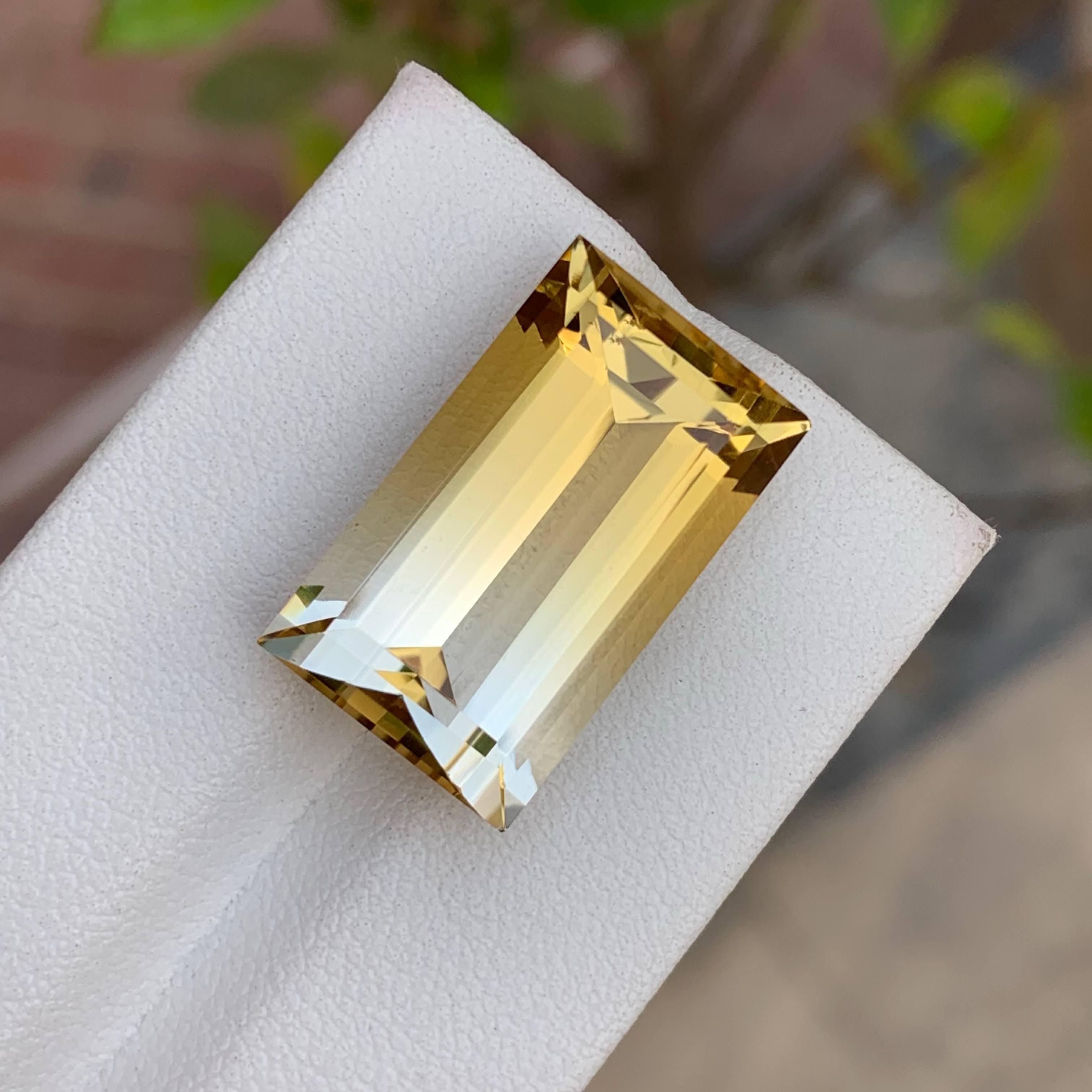 Natural Citrine 18.52 Ct Loose Gemstone | Brazil Citrine | Loupe Clean Untreated Quartz | Golden Yellow Gem for Jewelry Making