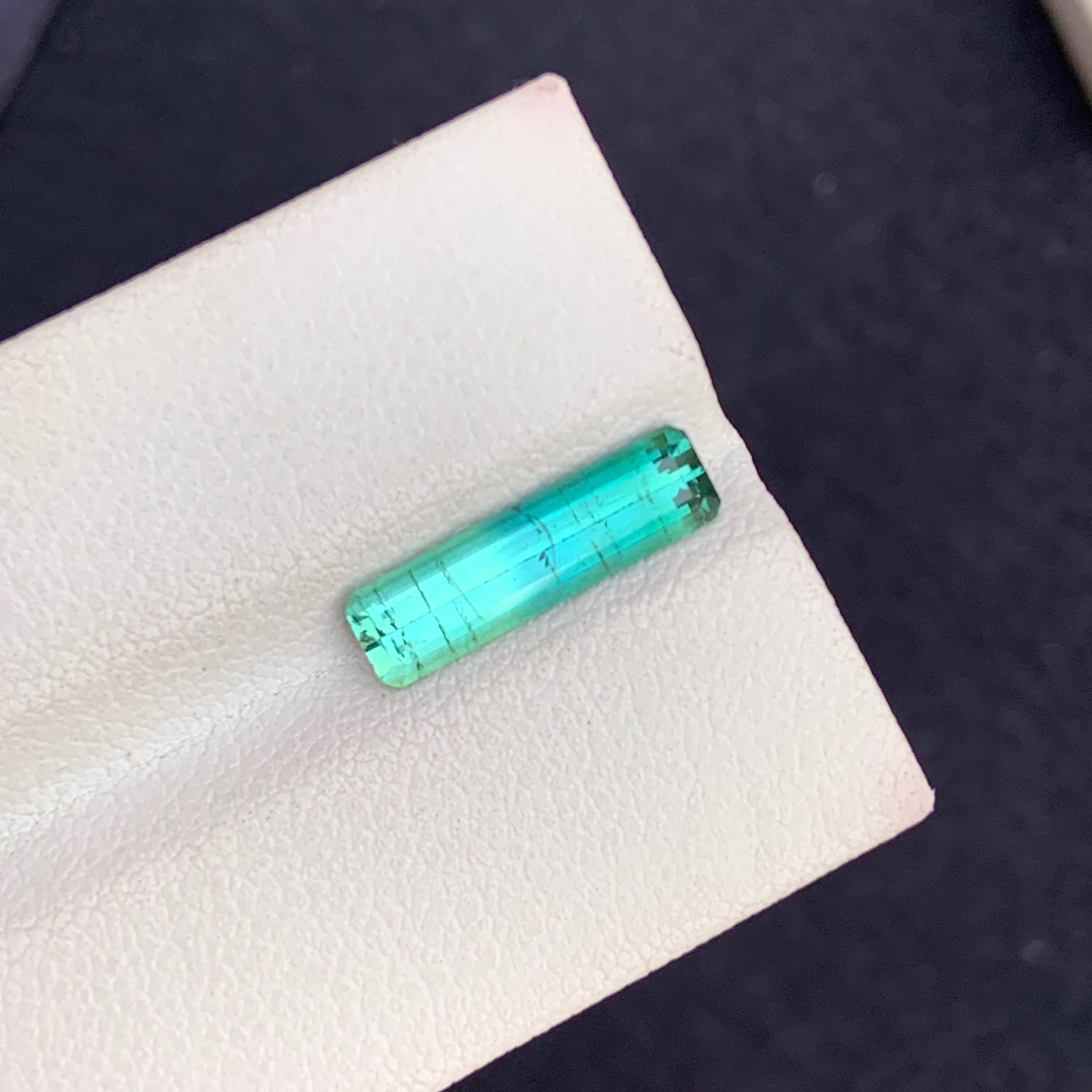 Natural Bicolour Tourmaline 1.96 Ct Afghanistan Loose Gemstone Slightly Included Untreated