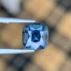 Natural Blue Gray Spinel 1.51 Ct Cushion Cut Loose Gemstone | Eye Clean Sri Lanka Spinel | Untreated Fine Jewelry Gem