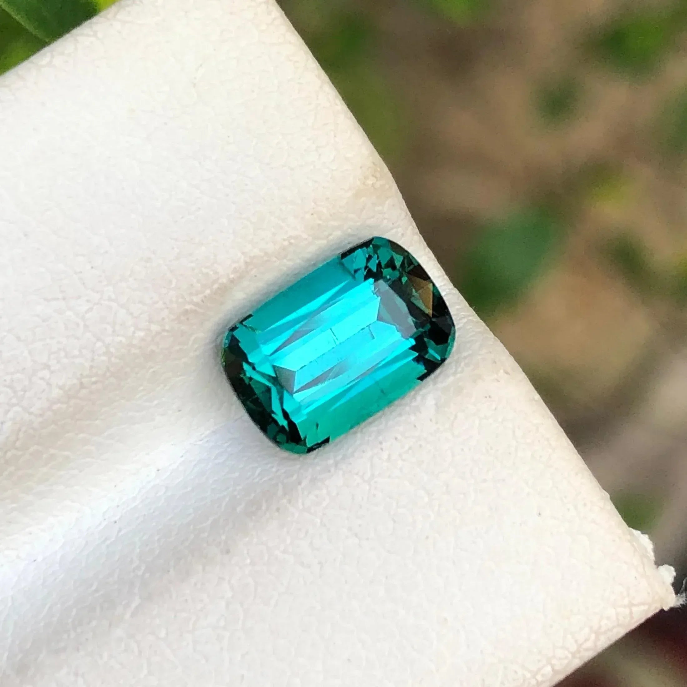 Bluish Green Tourmaline Gemstone - Splendor Gems