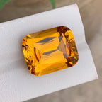 Natural Mandarin Citrine 25.39 Ct Cushion Cut Loose Gemstone | Orange African Citrine | Untreated Large Fine Jewelry Gem