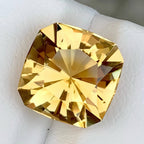 Natural Citrine 5.85 Ct Cushion Cut Loose Gemstone | Eye Clean African Citrine | Untreated Golden Yellow Gem | Fine Jewelry Stone