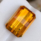 Natural Mandarin Citrine 11.46 Ct Pixel Cut Loose Gemstone | Eye Clean Brazil Citrine | Untreated Fine Jewelry Gem