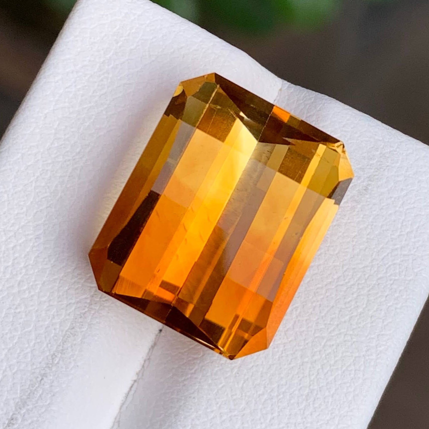 Natural Mandarin Citrine 17.03 Ct Loose Gemstone | Eye Clean Brazil Citrine | Untreated Golden Orange Fine Jewelry Gem Main image