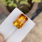 Natural Mandarin Citrine 11.46 Ct Pixel Cut Loose Gemstone | Eye Clean Brazil Citrine | Untreated Fine Jewelry Gem