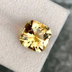 Natural Citrine 5.85 Ct Cushion Cut Loose Gemstone | Eye Clean African Citrine | Untreated Golden Yellow Gem | Fine Jewelry Stone