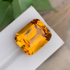 Natural Mandarin Citrine 25.39 Ct Cushion Cut Loose Gemstone | Orange African Citrine | Untreated Large Fine Jewelry Gem