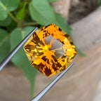 Natural Mandarin Citrine 21.47 Ct Brazilian Loose Gemstone | Eye Clean Untreated Citrine | Large Golden Orange Jewelry Stone