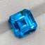 Natural Electric Blue Topaz 12.98 Ct Asscher Cut Loose Gemstone | Brazil Blue Topaz | Loupe Clean Heated Gem for Jewelry