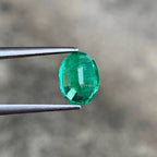 Natural Zambian Emerald 1.49 Ct Oval Faceted Loose Gemstone | SI Clarity Minor Oil | Genuine Emerald for Fine Jewelry