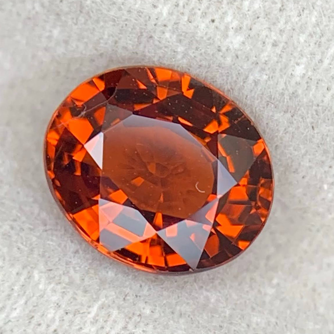 Natural Spessartite Garnet 2.79 Ct Loose Gemstone | Eye Clean Madagascar Garnet | Untreated Orange Garnet | Fine Jewelry Gem