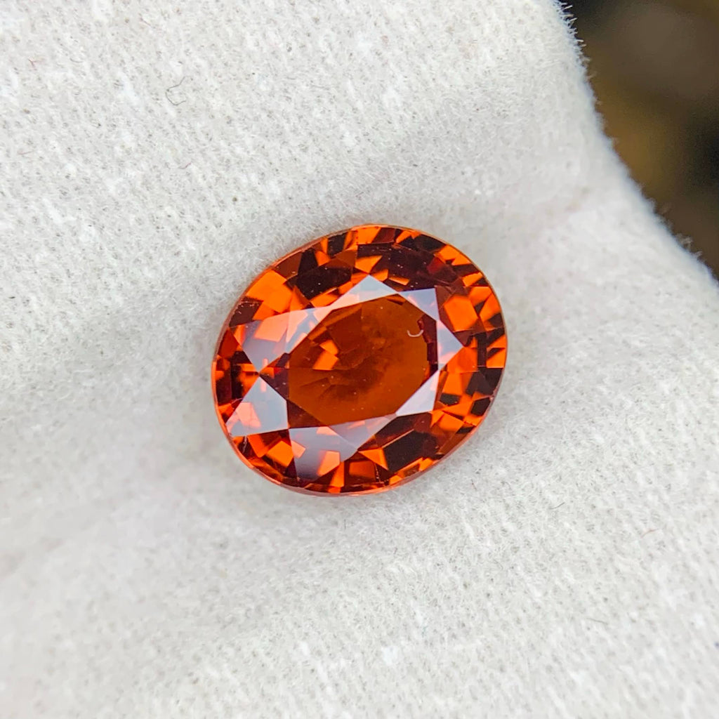 Natural Spessartite Garnet 2.79 Ct Loose Gemstone | Eye Clean Madagascar Garnet | Untreated Orange Garnet | Fine Jewelry Gem