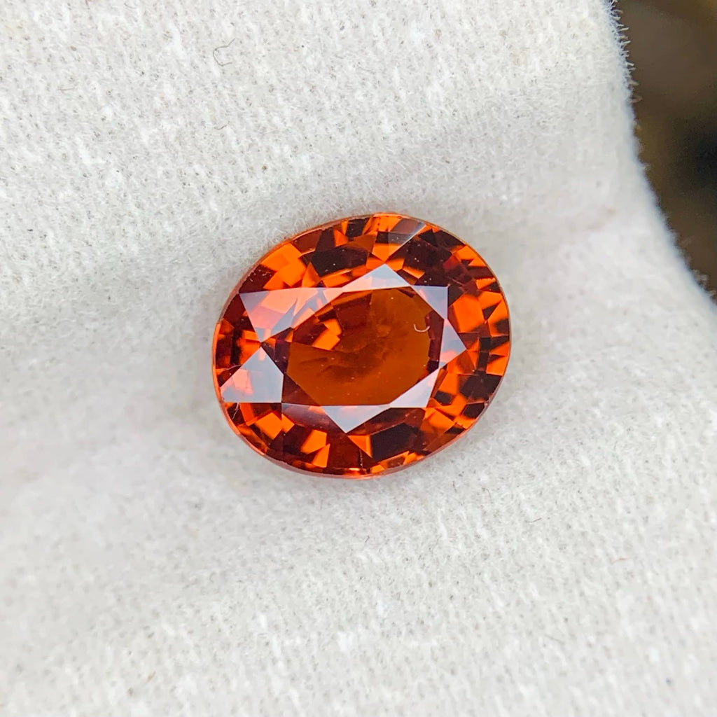 Natural Spessartite Garnet 2.79 Ct Loose Gemstone | Eye Clean Madagascar Garnet | Untreated Orange Garnet | Fine Jewelry Gem