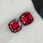 Natural Rhodolite Garnet Pair 3.60 Ct Loupe Clean Loose Gemstones | Madagascar Matching Pair | Untreated Fine Jewelry Gems