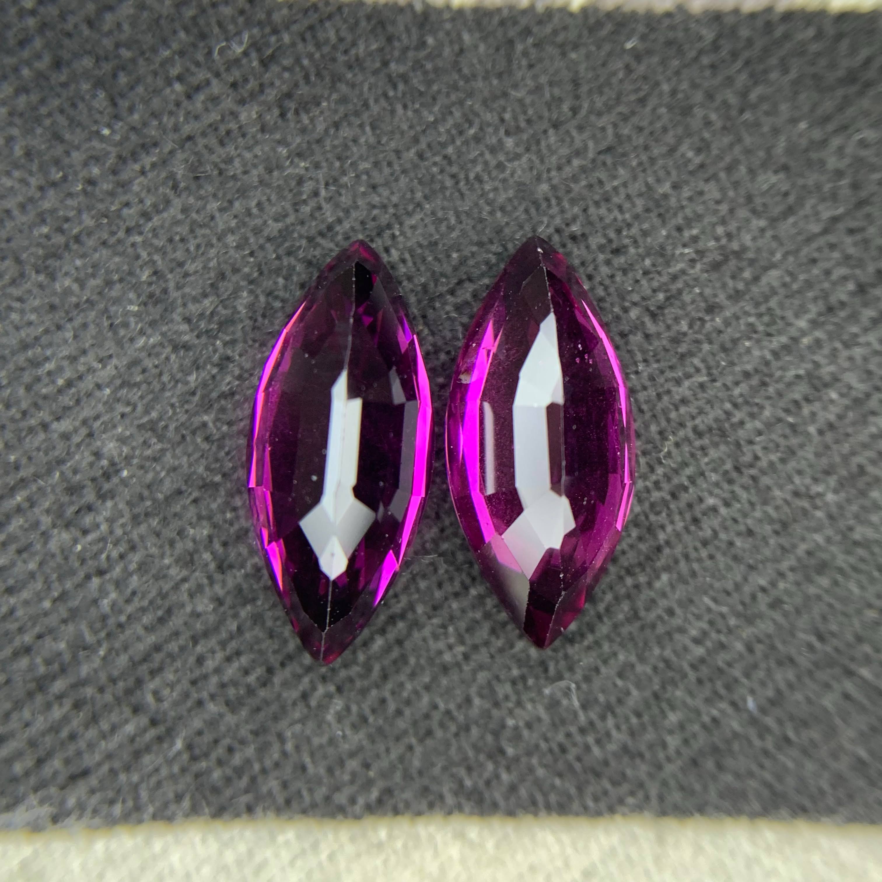 Natural Rhodolite Garnet 5.19 Ct Madagascar Marquise Cut Pink Purple Garnet Eye Clean Loose Gemstone for Jewelry