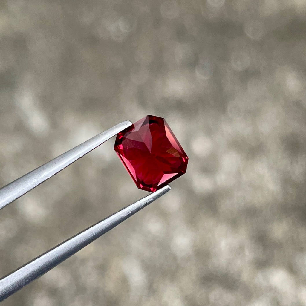 Natural Garnet 1.97 Ct Octagon Custom Precision Cut | VVS African Loose Gemstone | Untreated Garnet | Fine Jewelry Stone