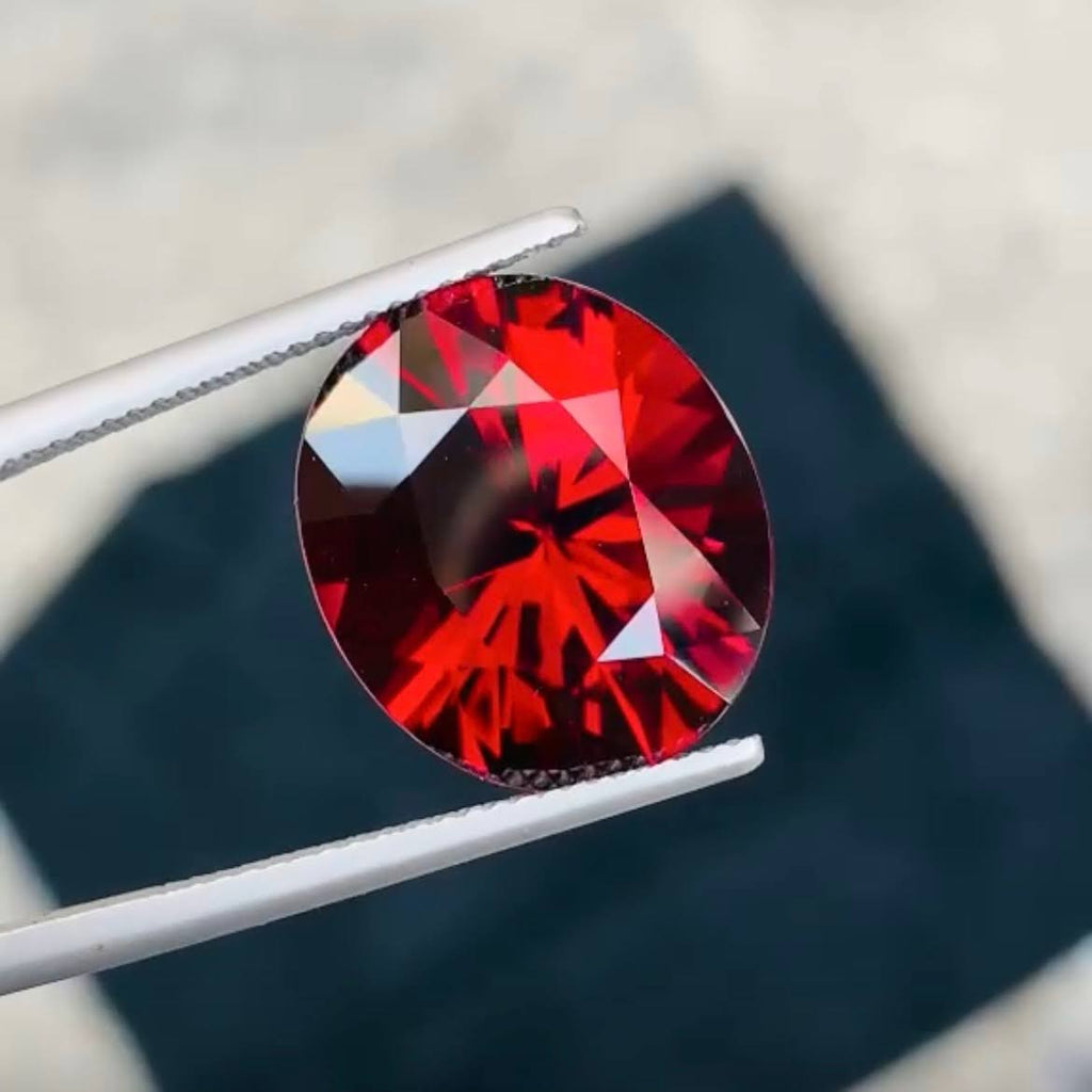 Certified Natural Rhodolite Garnet 16.70 Ct Oval Loose Gemstone | Untreated Rhodolite Garnet | Large Collector Jewelry Stone