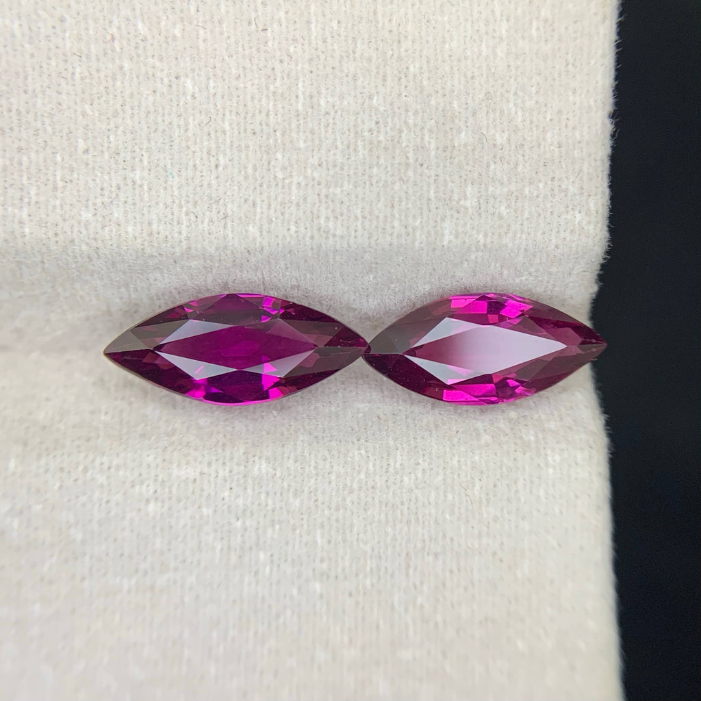 Natural Rhodolite Garnet 5.19 Ct Madagascar Marquise Cut Pink Purple Garnet Eye Clean Loose Gemstone for Jewelry